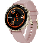 Смарт-годинник GARMIN Venu 3S 41mm Soft Gold Stainless Steel Bezel with Dust Rose Case and Silicone Band (010-02785-03/53)