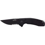 Складаний ніж SOG SOG-Tac XR Partially Serrated Black (12-38-03-41)