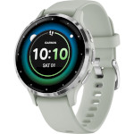 Смарт-часы GARMIN Venu 3S 41mm Silver Stainless Steel Bezel with Sage Gray Case and Silicone Band (010-02785-01/51)