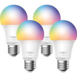 Розумна лампа TP-LINK TAPO L530E Smart Wi-Fi Multicolor Light Bulb E27 8.7W 2500-6500K 4шт