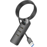 USB-хаб BOROFONE DH5 Erudite USB-A to 1xUSB3.0, 3xUSB2.0 (1.2m)