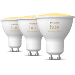 Комплект умных ламп PHILIPS HUE White Ambience GU10 5W 2200-6500K 3шт (929001953312)