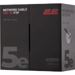 Кабель мережевий для зовнішньої прокладки 2E FTP Cat.5e LSZH 4x2x0.51 CU Gray 305м