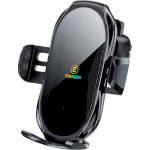 Автотримач з бездротовою зарядкою ESSAGER Premium Electric Phone Wireless Charger Bracket Black