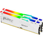 Модуль пам'яті KINGSTON FURY Beast RGB White DDR5 5600MHz 64GB Kit 2x32GB (KF556C40BWAK2-64)