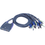 KVM-перемикач ATEN 4-Port USB VGA/Audio Cable KVM Switch (CS64US)