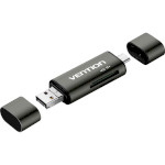 Кардридер VENTION USB3.0 SD+TF Card Reader Triple Drive Letter Gray
