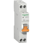 Диференційний автоматичний вимикач SCHNEIDER ELECTRIC АД63К 1p+N, 32А, C, 4.5кА (12525)