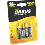 Батарейка ORBUS AAA 4шт/уп