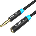 Кабель-удлинитель VENTION Audio Extension Cable mini-jack 3.5mm 3м Black (VAB-B06-B300-M)