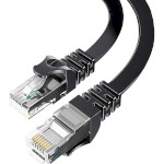 Патч-корд плоский ESSAGER TopSpeed Ethernet Flat Cable STP Cat.6 15м Black (EXCWXB-JSE01)