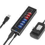 USB-хаб DYNAMODE 7-in-1 USB-A to 4xUSB3.0 Data, 3xUSB3.0 Power (DM-UH-P407)