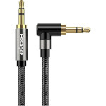 Кабель ESSAGER 90 Degree 3.5mm Jack Audio Cable mini-jack 3.5mm 1.5м Black (EYP35-WTA01)