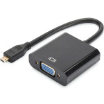 Конвертер видеосигнала DIGITUS Micro-HDMI - VGA/Audio Black (DA-70460)