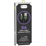 Кабель SKYDOLPHIN S01 USB-A to Micro-USB 3A 1м Dark Green