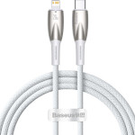 Кабель BASEUS Glimmer Series Fast Charging Data Cable Type-C to Lightning 20W 1м White (CADH000002)
