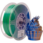 Пластик (филамент) для 3D принтера ESUN ePLA-Silk Mystic 1.75mm, 1кг, Blue/Orange/Green (S-MYSTIC175BOG1)