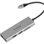 Порт-реплікатор ESSAGER 5-in-1 USB-C to 1xHDMI, 1xUSB-A3.0, 1xUSB-2.0, SD/TF (EHBC05-FH0G-P)