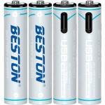Акумулятор BESTON Li-ion AAA 400mAh TipTop, Type-C заряджання 4шт/уп (3AC-18/AA620272)