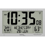 Настенные часы TECHNOLINE WS8113 Modern Digital Radio-Controlled Wall Clock with Indoor and Outdoor Temperature Display