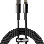 Кабель BASEUS Tungsten Gold Fast Charging Data Cable Type-C to iP PD 20W 2м Black (CATLWJ-A01)