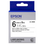 Лента EPSON LK-2WBN 6mm Black on White (C53S652003)
