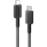 Кабель ANKER 322 USB-C to USB-C 0.9м Black (A81F5G11)