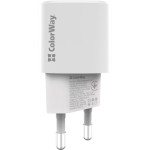 Зарядний пристрій COLORWAY Power Delivery 1xUSB-C, 1xUSB-A, PPS, 33W White (CW-CHS043PD-WT)