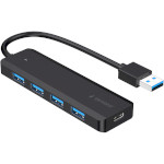 USB-хаб GEMBIRD USB-A to 4xUSB3.1, USB-C PD (UHB-U3P4P-02)