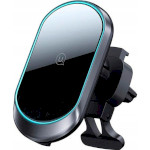 Автотримач для смартфона з бездротовою зарядкою USAMS US-CD182 15W Magnetic Car Wireless Charging Phone Holder Black (CD182ZJ01)