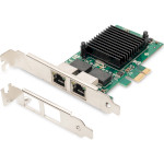 Сетевая карта DIGITUS Gigabit Ethernet PCI Express Card 2-Port PCIe (DN-10132)