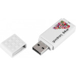 Флэшка GOODRAM UME2 64GB USB2.0 Spring White (UME2-0640W0R11-SP)