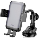 Автотримач для смартфона HOCO H27 Rock Push-Type Center Console Car Holder Black/Gray