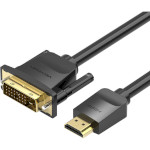 Кабель VENTION HDMI to DVI Cable HDMI - DVI 1.5м Black (ABFBG)