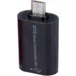 Адаптер OTG USB2.0 AF/Micro-USB Black (S0667)