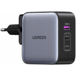 Зарядное устройство UGREEN CD296 GaN 65W 1xUSB-A, 2xUSB-C, PD3.0, QC4.0 Wall Charger Gray (90409)