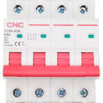 Выключатель автоматический CNC YCB9-80M 3p+N, 50А, C, 6кА