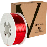 Пластик (филамент) для 3D принтера VERBATIM PETG 2.85mm, 1кг, Transparent Red (55062)