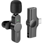 Мікрофон-петличка бездротовий BOROFONE BFK12 Trophy Lavalier Wireless Digital Microphone for Type-C Black