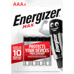 Батарейка ENERGIZER Max AAA 4шт/уп (6443170)