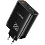 Зарядное устройство ROMOSS AC100I 1xUSB-A, 3xUSB-C, 100W Black (AC100I-12-234H)