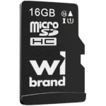 Карта памяти WIBRAND microSDHC 16GB UHS-I Class 10 (WICDHU1/16GB)