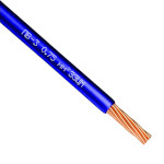 Силовий кабель ПВ3 ЗЗКМ 1x0.75мм² 100м, синій (704967-BL)