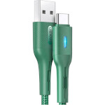 Кабель USAMS US-SJ460 Type-C U-Bob Smart Power-off Cable 1.2м Green (SJ460USB02)