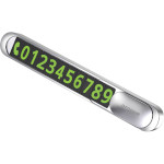 Временная карта парковки PROOVE Metal Lock Parking Number Plate Silver