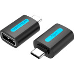 Адаптер OTG VENTION USB-C Male to USB2.0 Female Black (CDTB0)