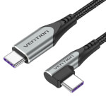 Кабель VENTION USB2.0 Type-C Right Angle 3A Cable 0.5м Gray (TRAHD)