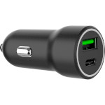 Автомобільний зарядний пристрій GEMBIRD 1xUSB-A, 1xUSB-C, PD+QC3.0 20W Black (TA-UC-A2PDQC20-CAR-01)