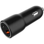 Автомобільний зарядний пристрій GEMBIRD 1xUSB-A, 1xUSB-C, PD20W, 38W Black (TA-UC-AC2PDQC38-CAR-01)