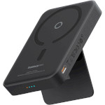 Повербанк MagSafe BASEUS MagPro Magnetic Bracket 2-in-1 Wireless Charger and Phone Holder 20W 5000mAh Black (P10064100122-00)